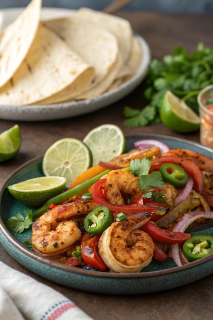 spicy shrimp taco night