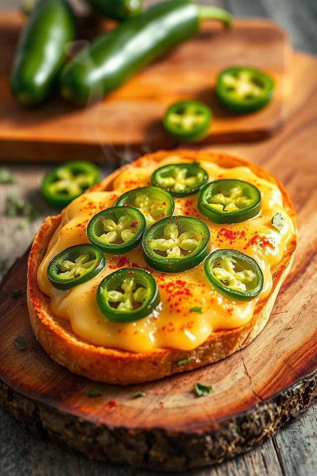 spicy cheesy toasted goodness