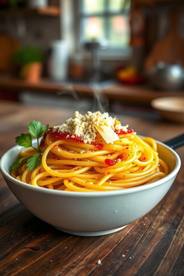 spicy garlic pasta delight