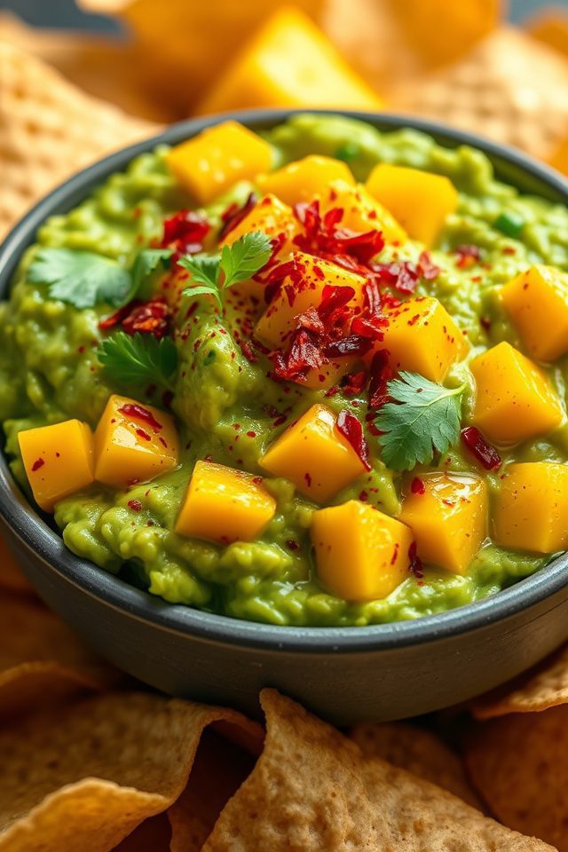 spicy mango avocado dip