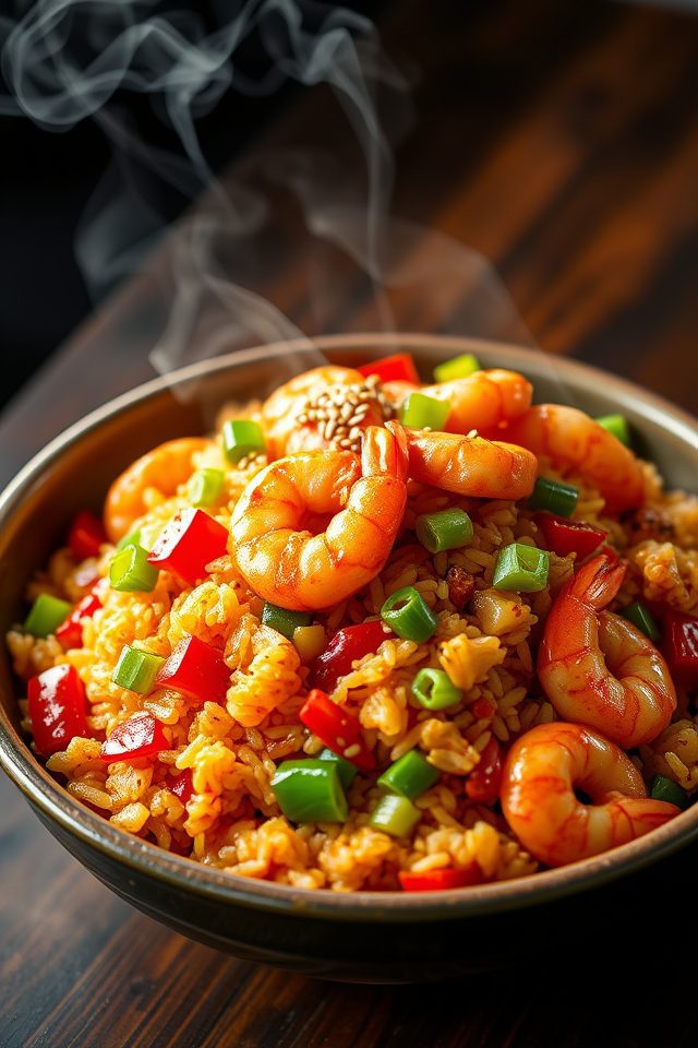 spicy szechuan fried rice