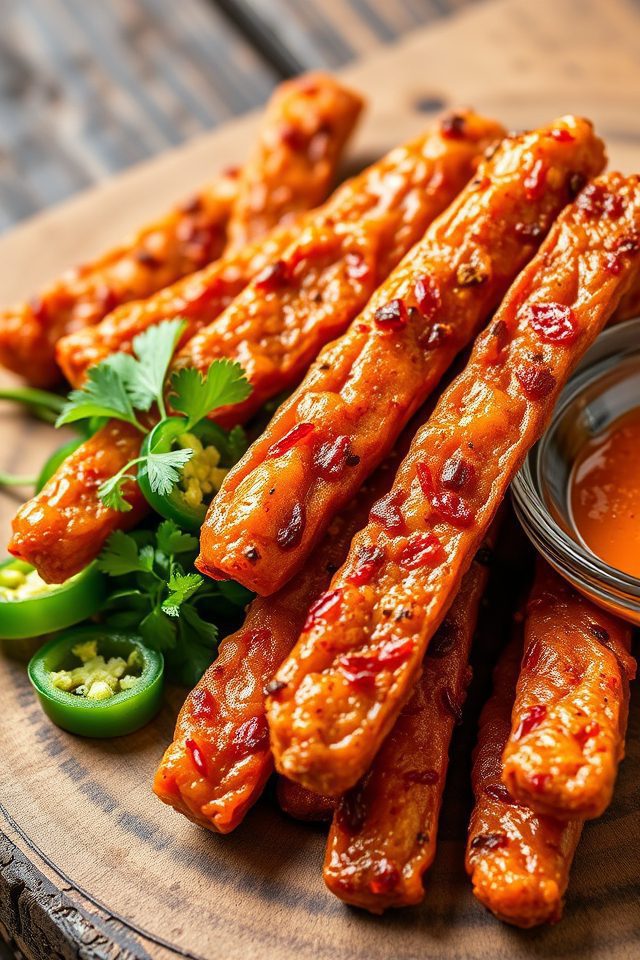 spicy venison protein snacks