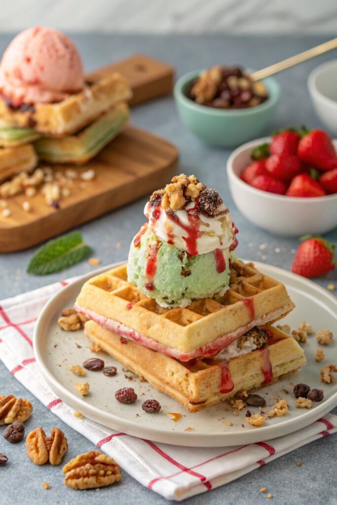 italian flavored waffle delight