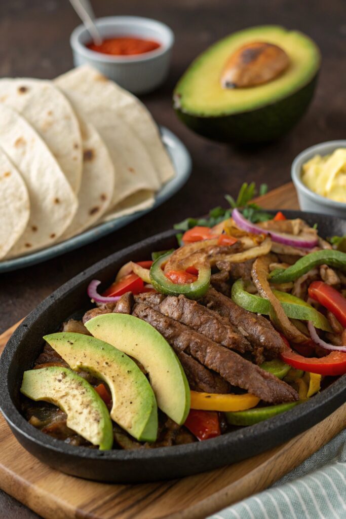 grilled steak fajitas delight