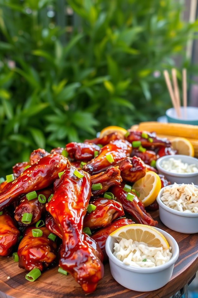 sticky teriyaki chicken wings