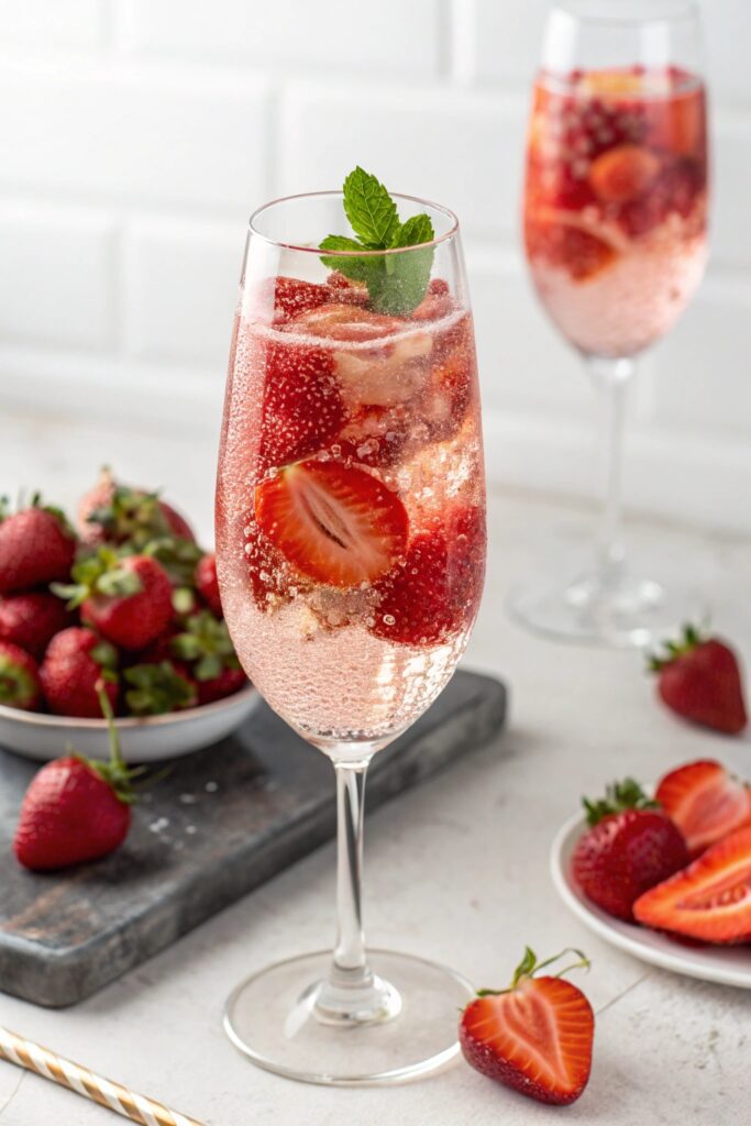 strawberry prosecco cocktail recipe