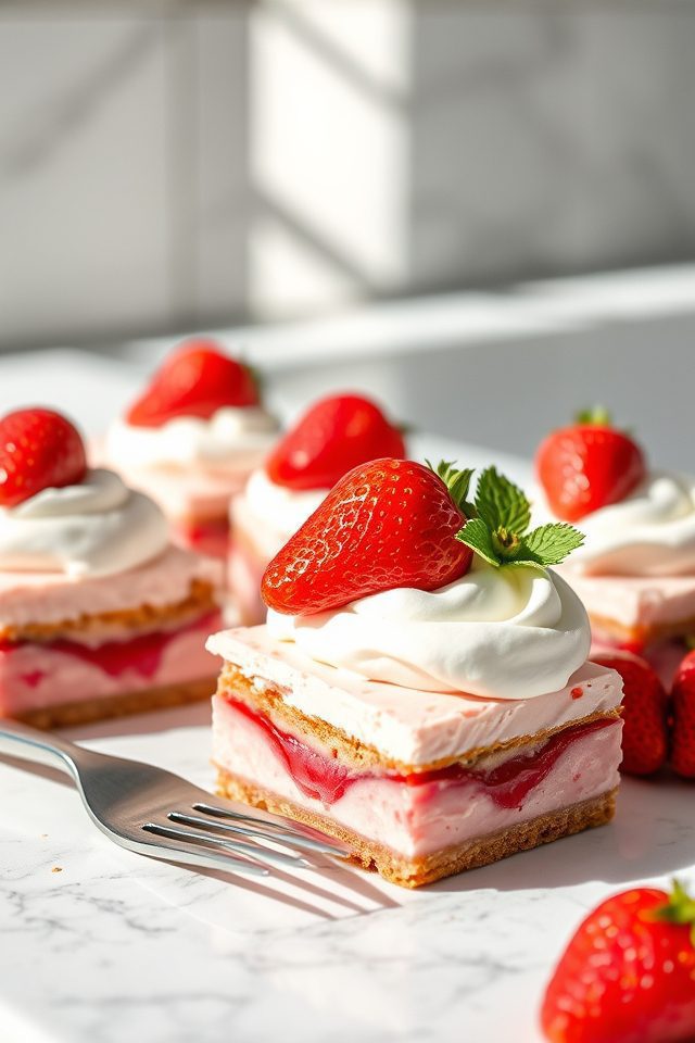 strawberry cream pie bars
