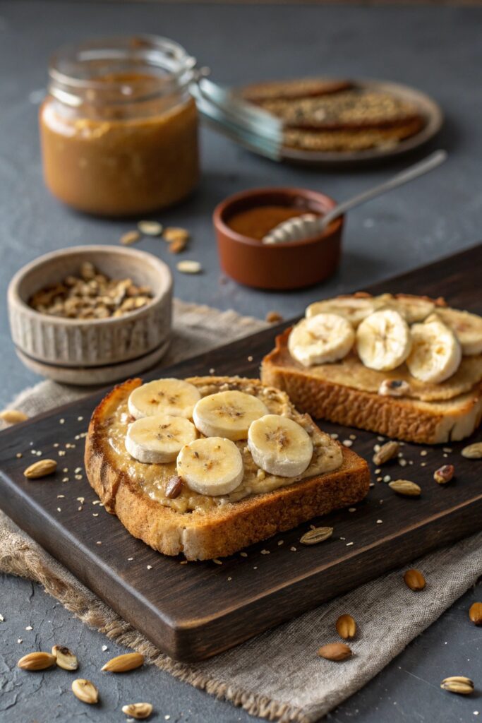 Sunflower Seed Butter and Banana Slices