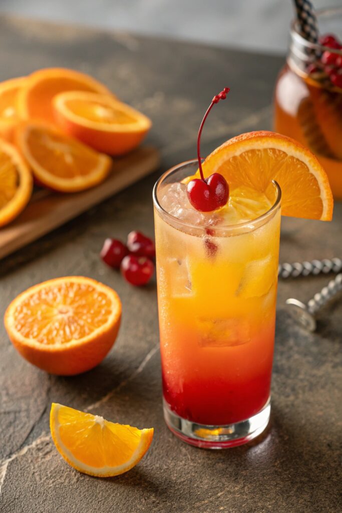 vibrant gradient tequila cocktail