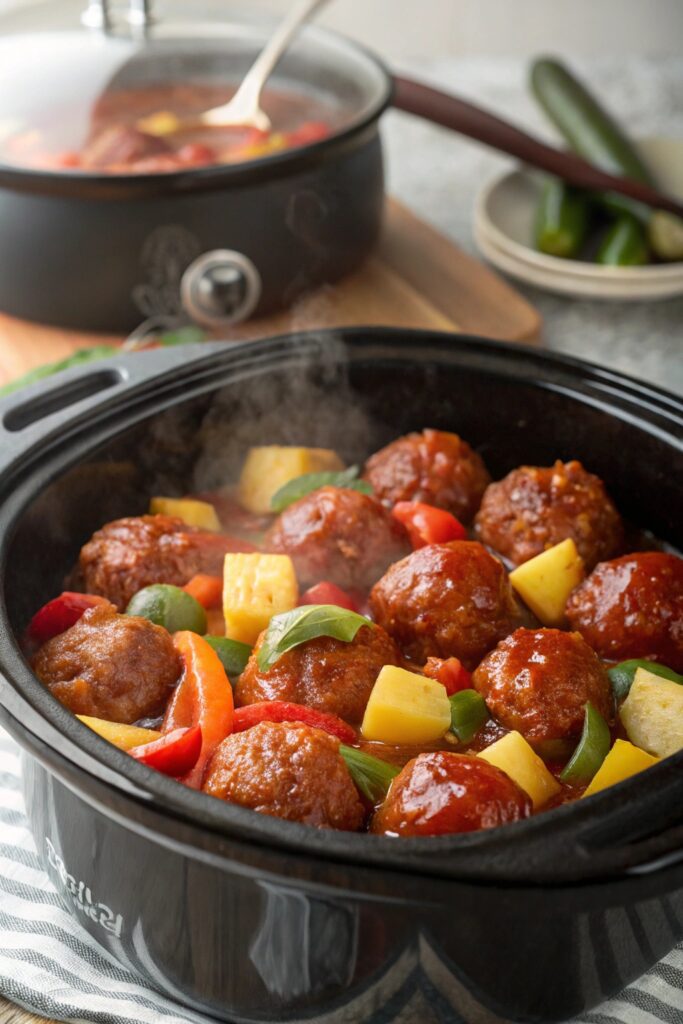 sweet and sour meatballs