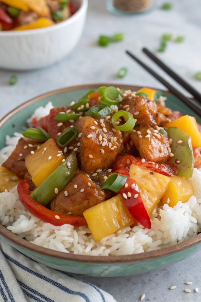 flavorful pork and vegetables