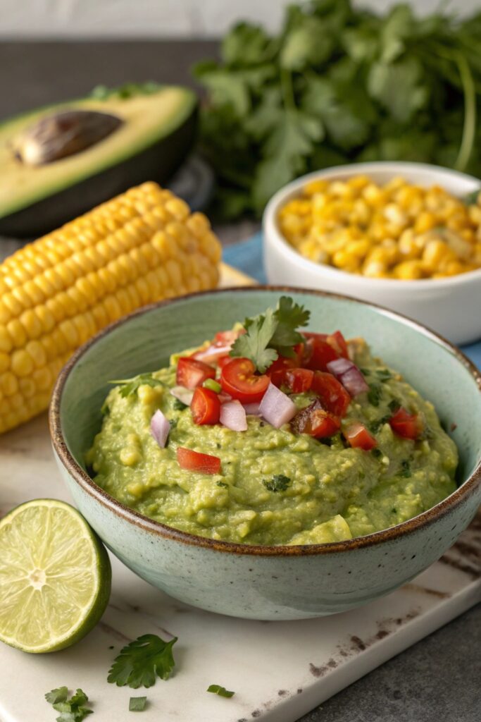 sweet corn avocado dip