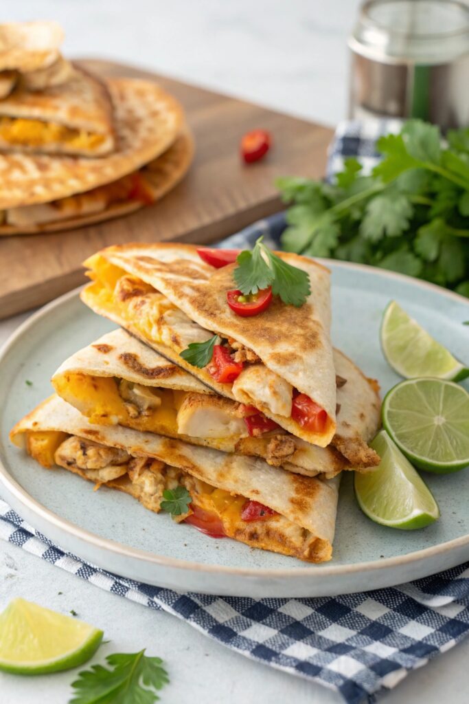 grill customizable cheese quesadillas