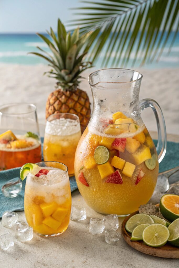 tropical fruit beer blend