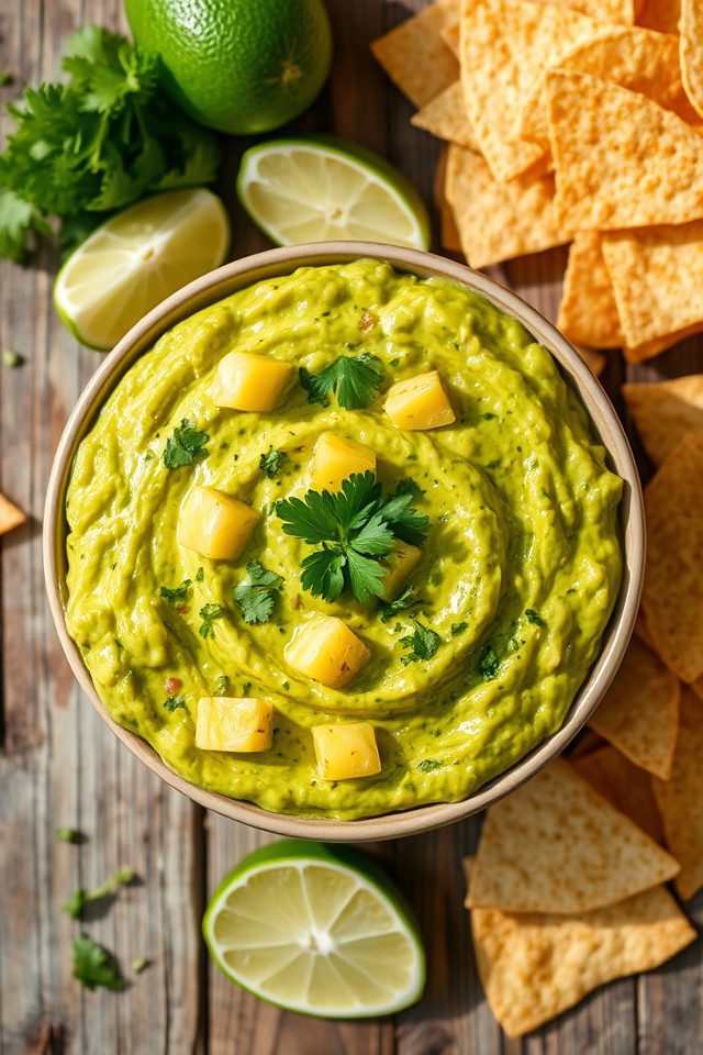 tropical avocado cilantro dip