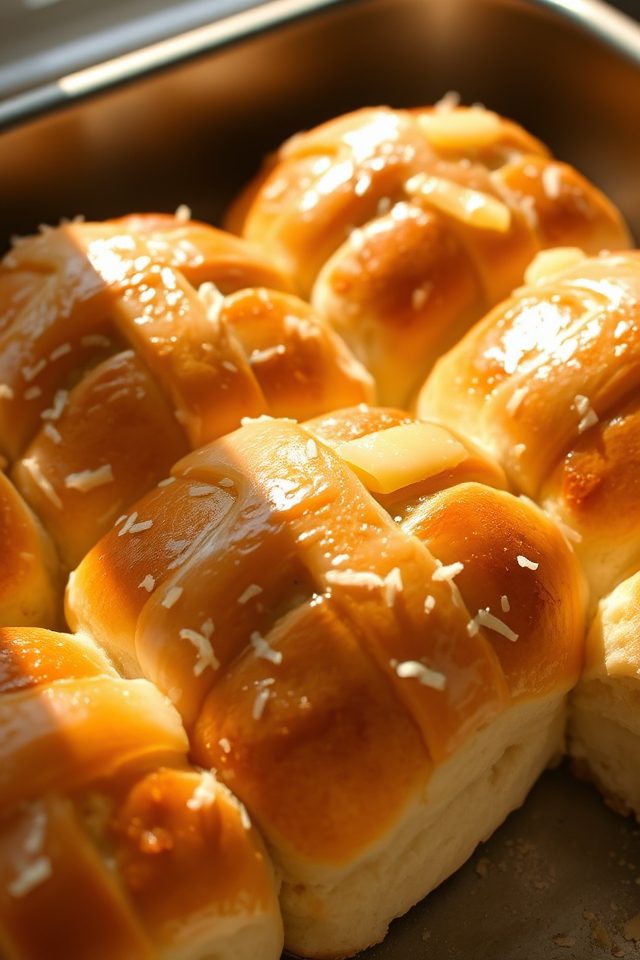 tropical coconut pineapple buns