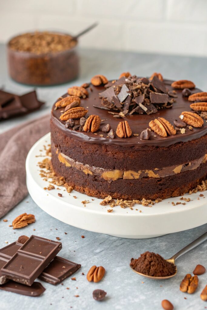 vegan chocolate pecan indulgence