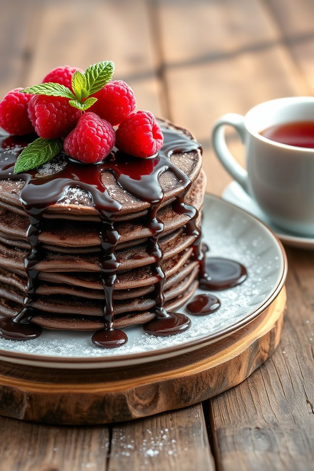 vegan chocolate pancake recipe
