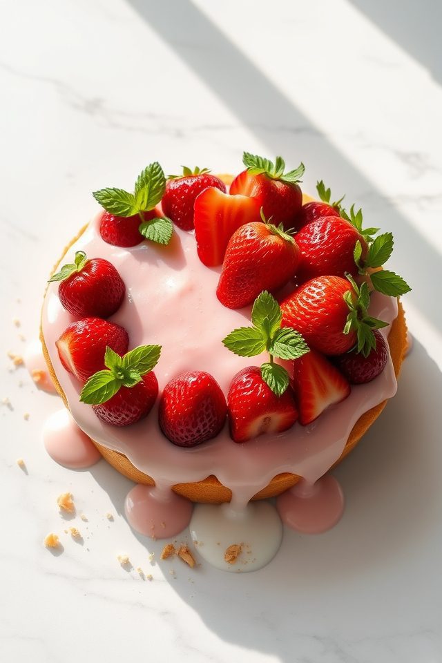 vegan strawberry cream pie