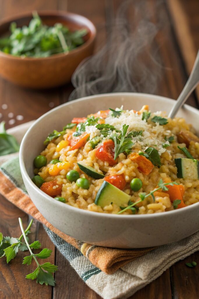 creamy slow cooker risotto