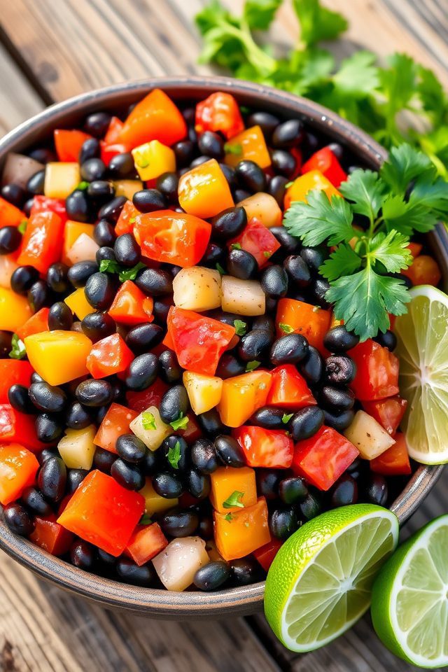 vibrant black bean salad