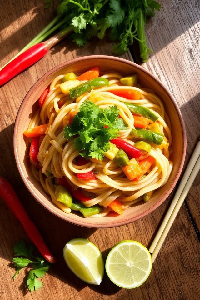 vibrant coconut curry stir fry