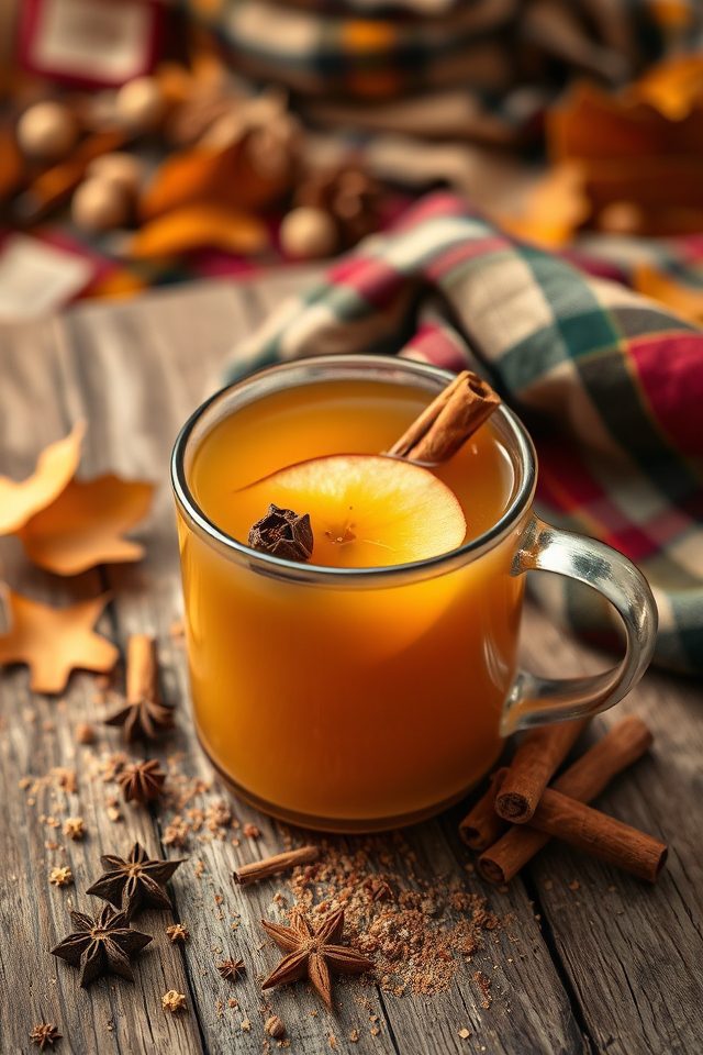 warm spiced apple cider