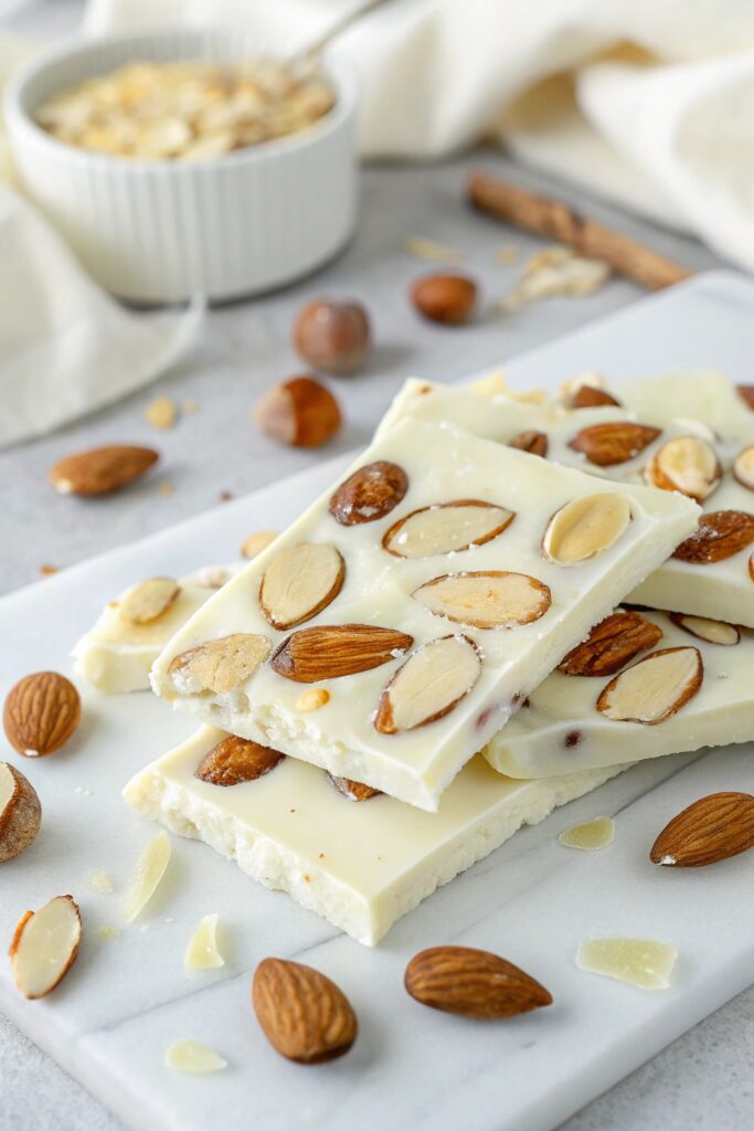 creamy white chocolate bark