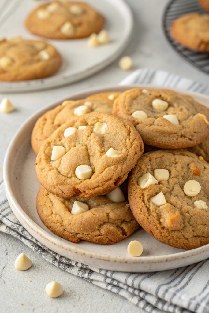 soft chewy white chocolate cookies