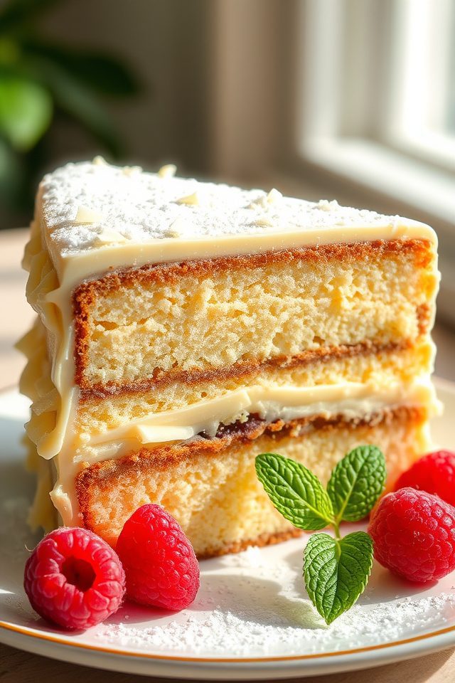 white chocolate coffee cake