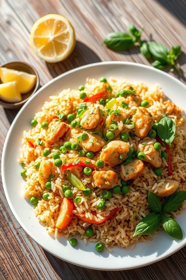 zesty chicken fried rice