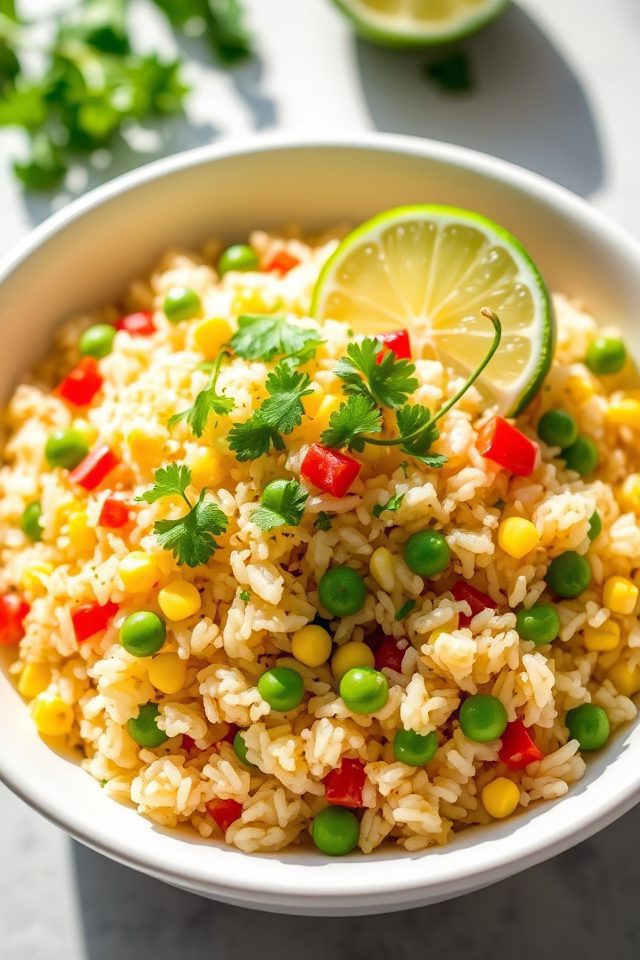 zesty cilantro lime rice