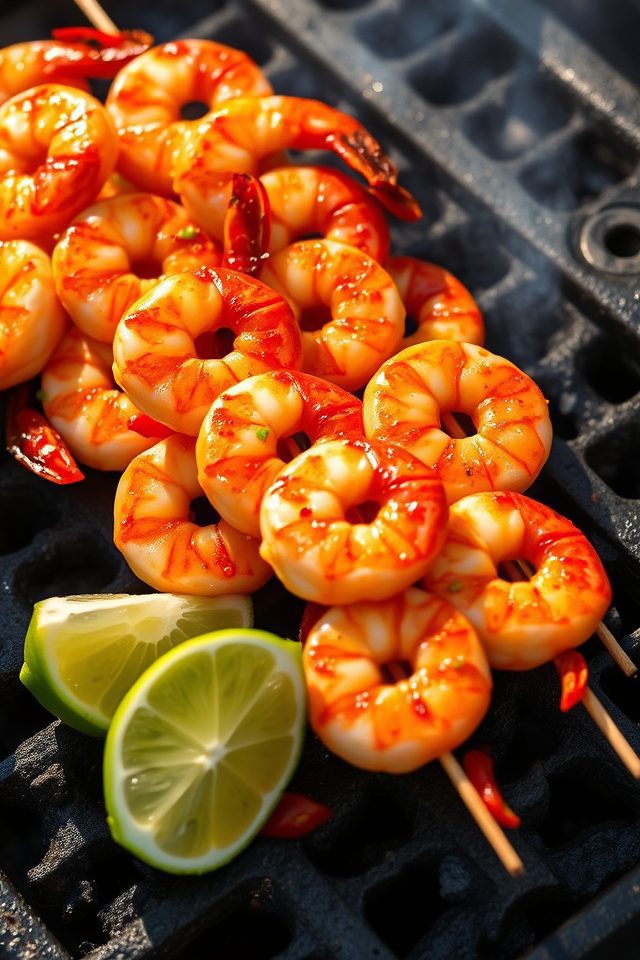 zesty grilled shrimp skewers