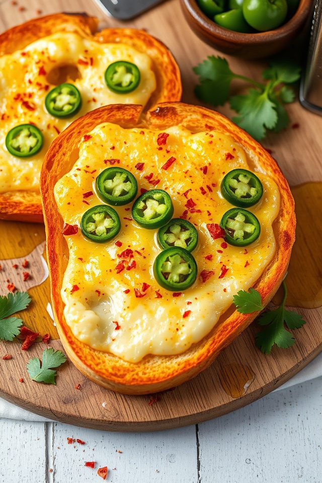 zesty jalape o cheese toast