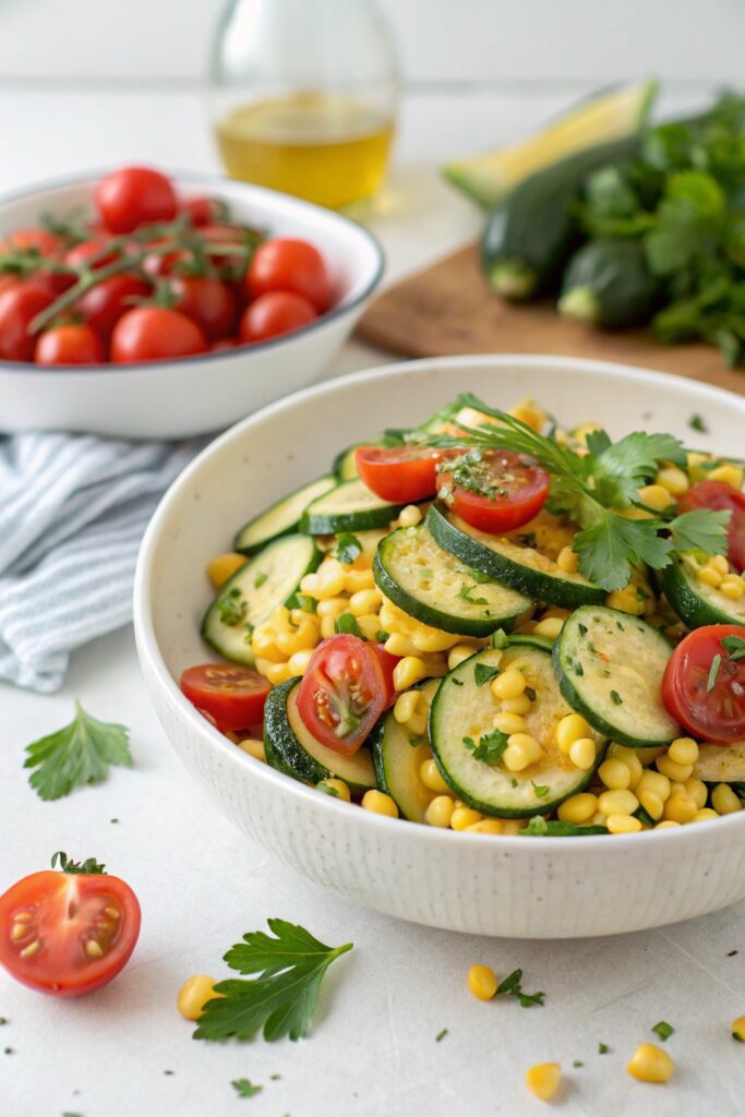 refreshing summer vegetable salad