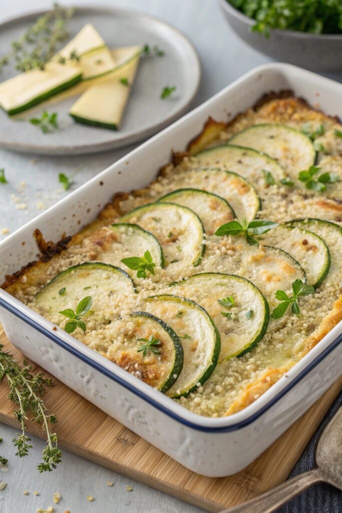 wholesome zucchini quinoa casserole