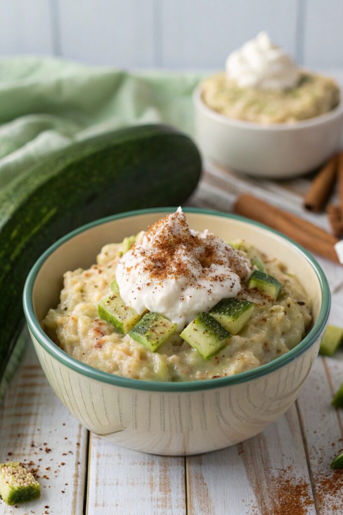 zucchini infused creamy dessert