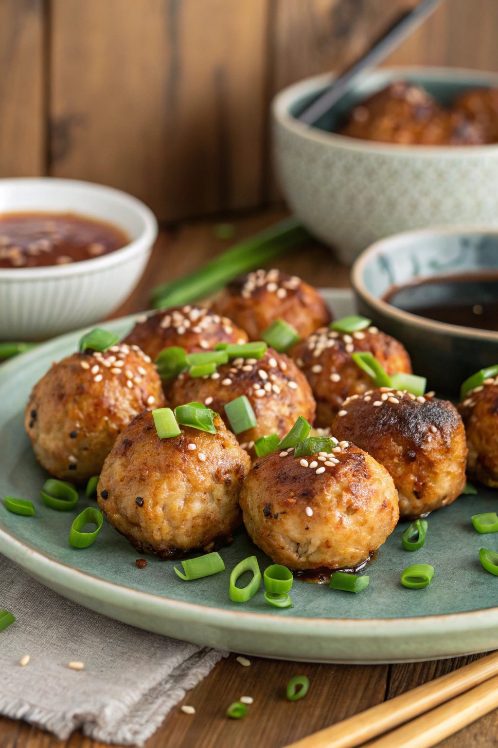 Asian-Inspired Chicken Meatballs