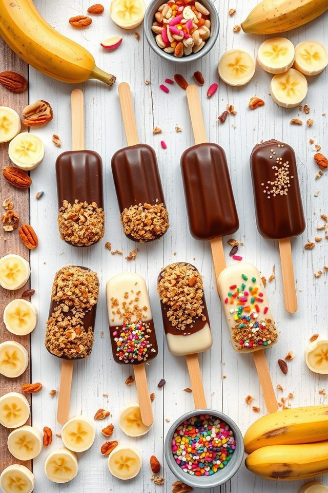 Frozen Banana Pops