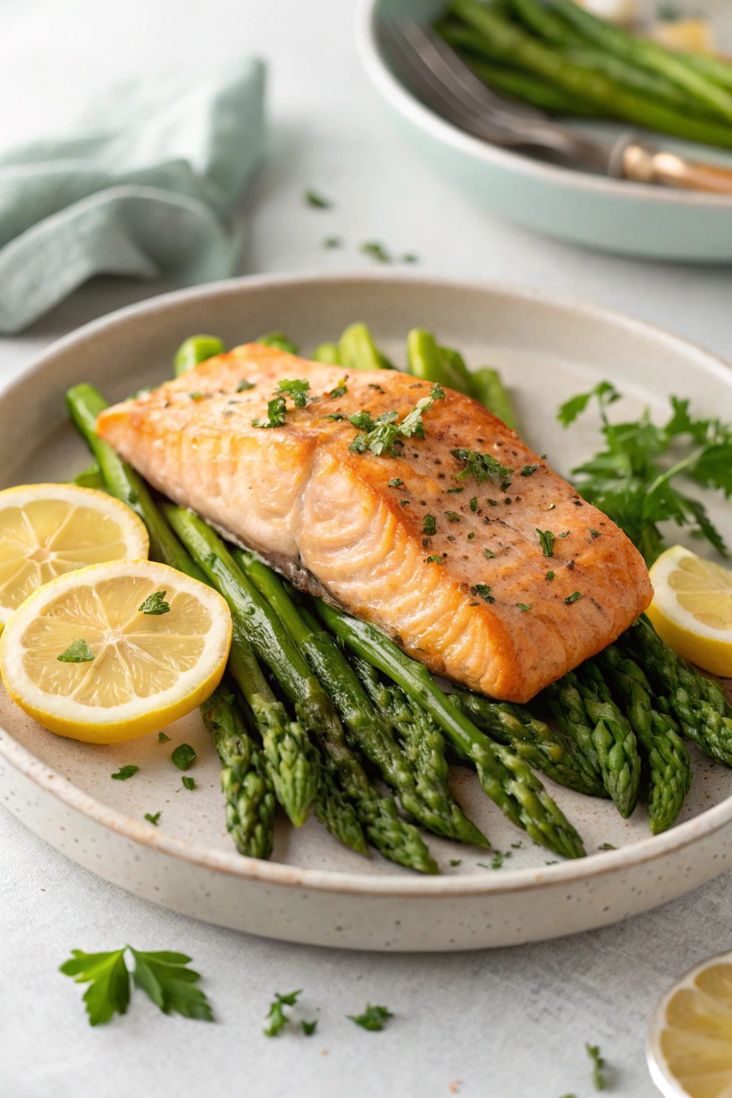Easy Baked Salmon With Asparagus