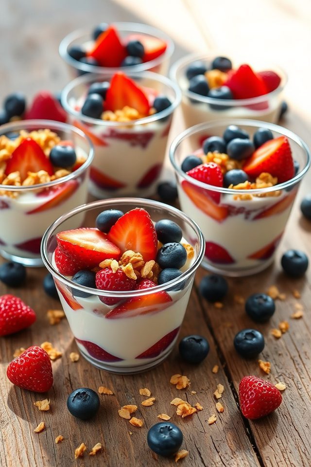 Yogurt Parfaits in Cups