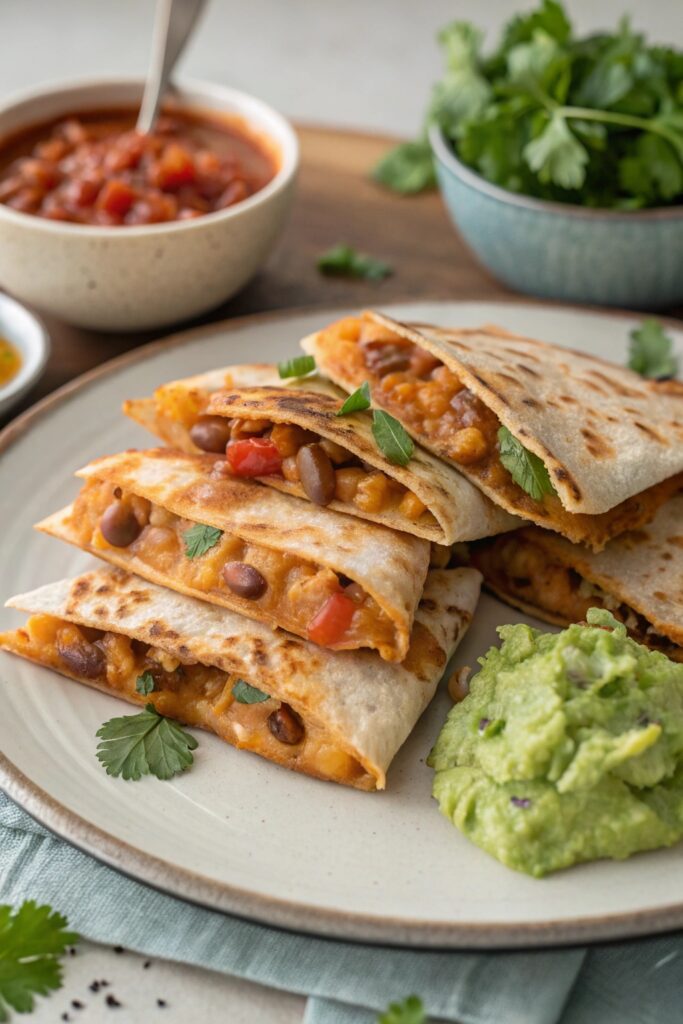 Mini Quesadillas With Beans