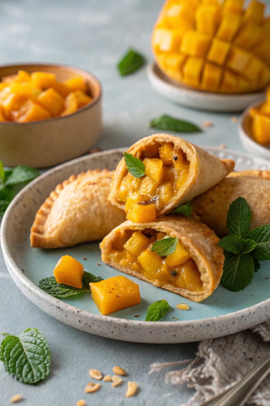 Spicy Mango Empanadas for Dessert