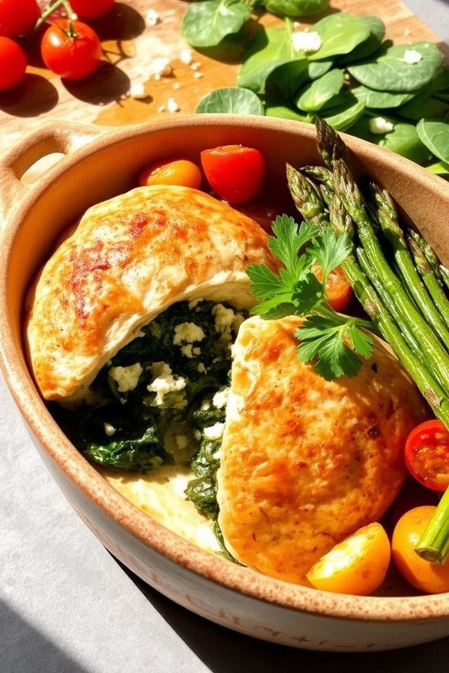 Spinach and Feta Stuffed Chicken