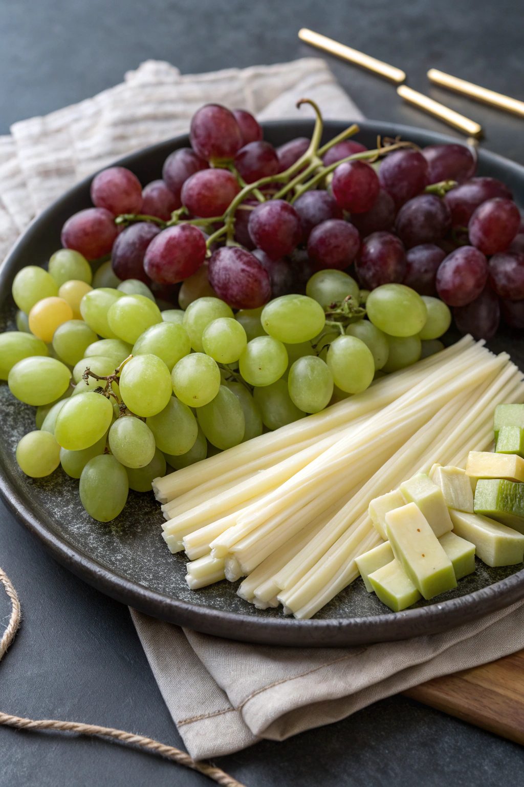 String Cheese and Grapes