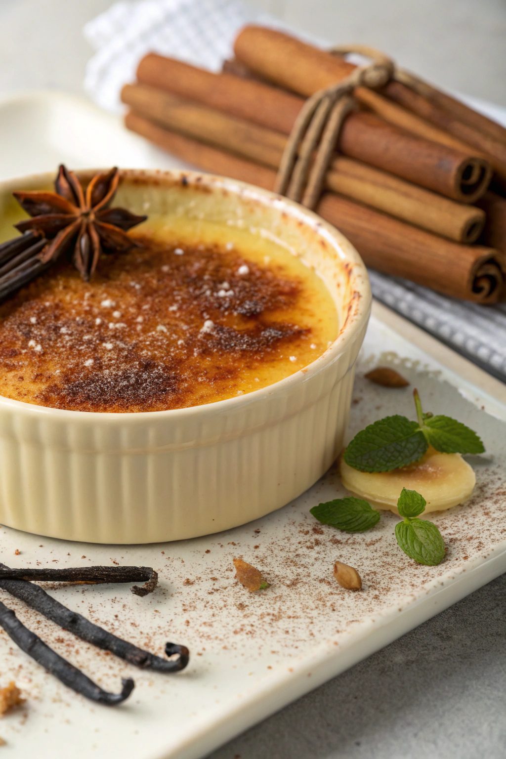 Vanilla and Cinnamon Crema Catalana