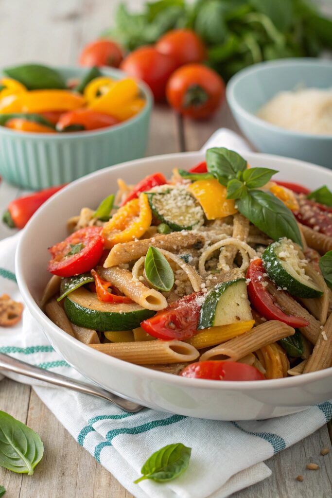 whole wheat vegetable pasta