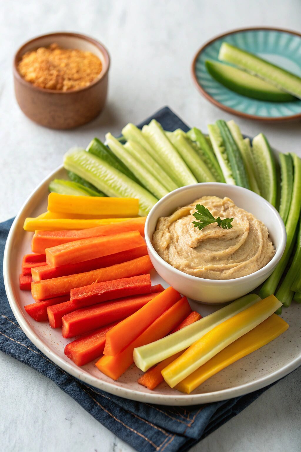Veggie Sticks With Hummus