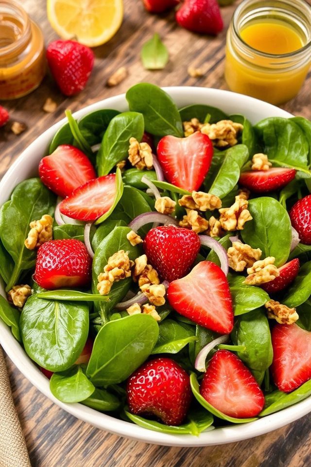 Spinach and Strawberry Salad