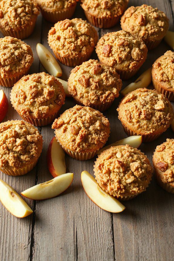 apple muffins with streusel